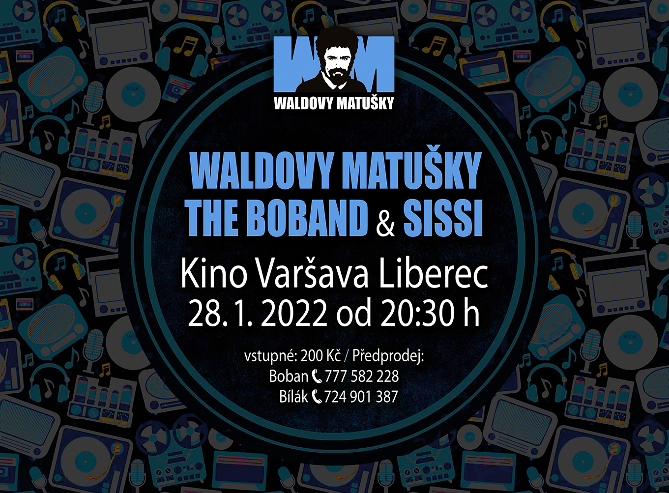 WALDOVY MATUŠKY v kině Varšava koncert
