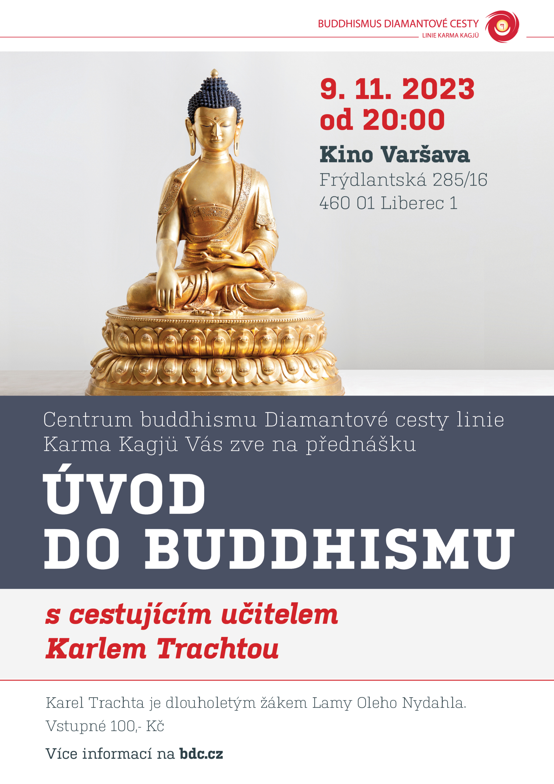 ÚVOD DO BUDDHISMU - v kině Varšava